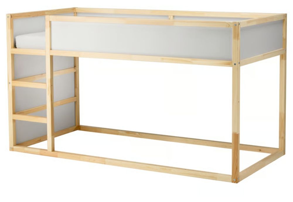 Cama Reversível IKEA KURA azul - Barata para desocupar (Desmontada)