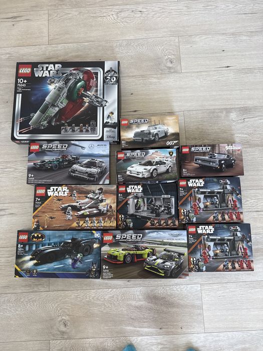 Lego Star Wars, DC, Speed Champions 76909, 75342, 76224, 76908, 75324, 76910, 75386