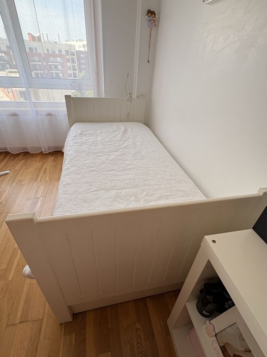 Cama solteiro com 2.ª cama gavetão
