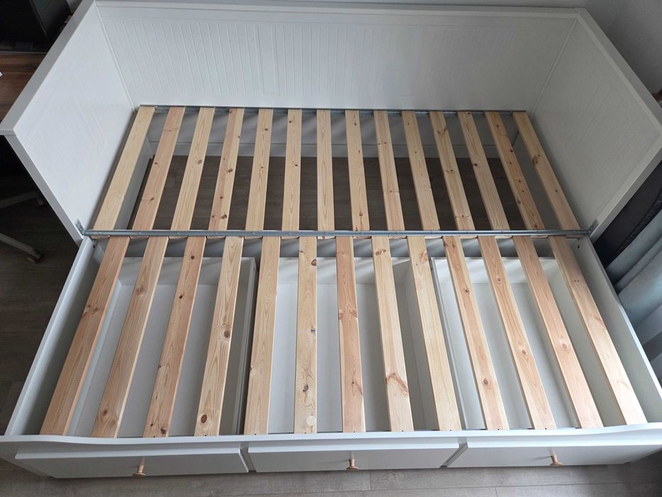 Łóżko IKEA HEMNES, leżanka z 3 szufladami