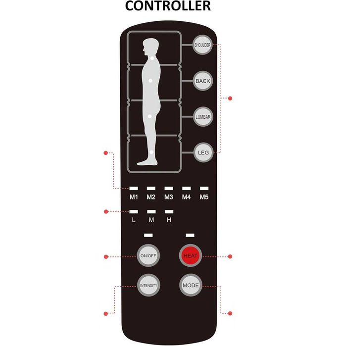 Masażer z wibracjami całego ciała mata grzewcza COMFIER CF-3603S