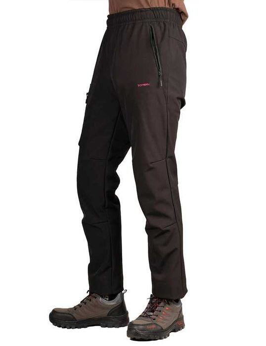 Зимові чоловічі/підліткові термобрюки, Трекінгові штани софтшелл р.S