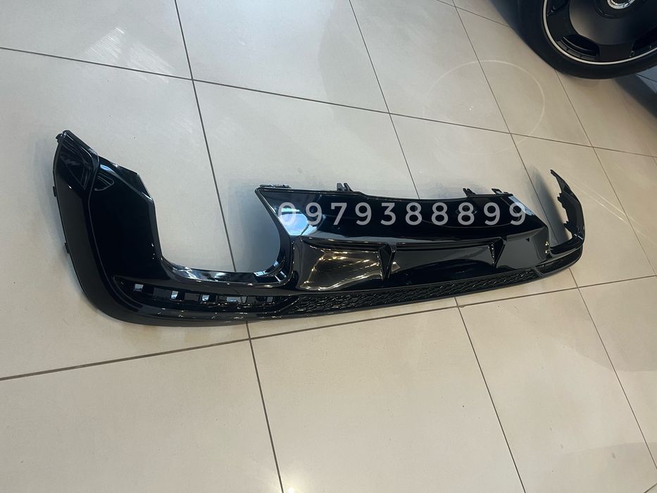 Диффузор заднего бампера AUDI A4 B9,5 под S-line в стиле S4