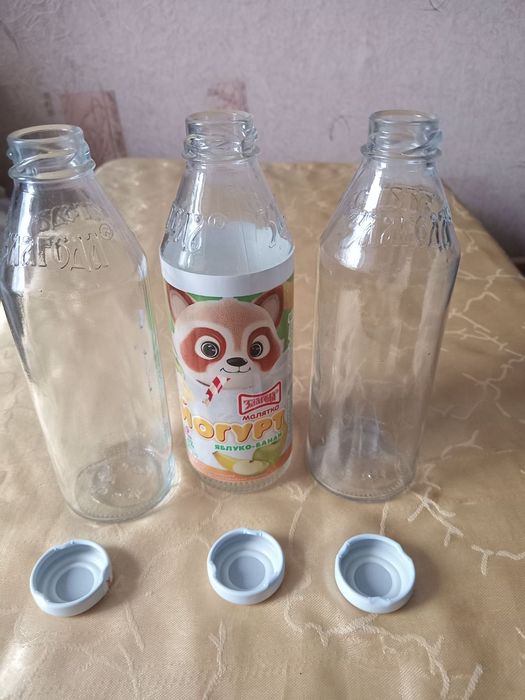 Бутылочки  стекло, Крышка закручивается. Обмен