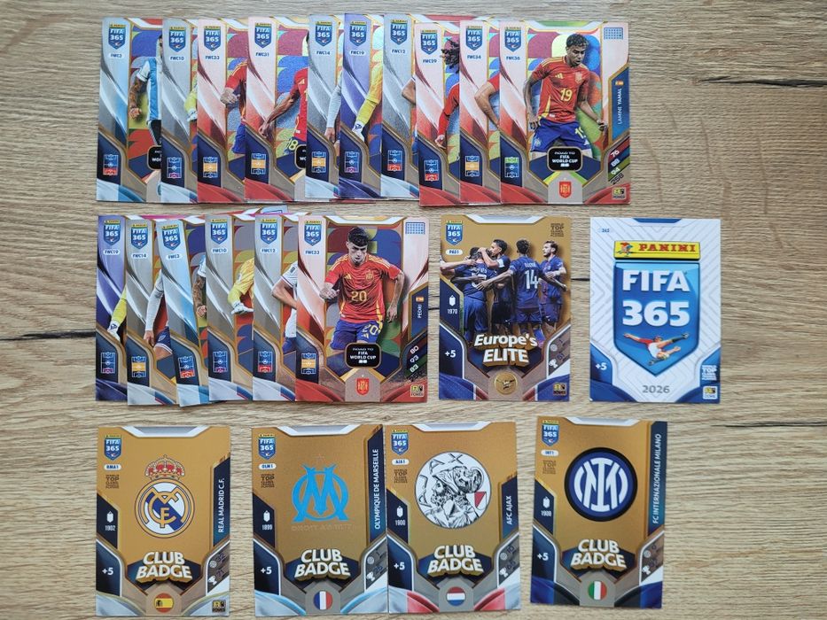 Karty Panini FIFA 365 Adrenalyn XL 2026, sprzedam lub wymienię