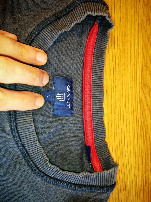 Camisola gant azul marinho crewneck L