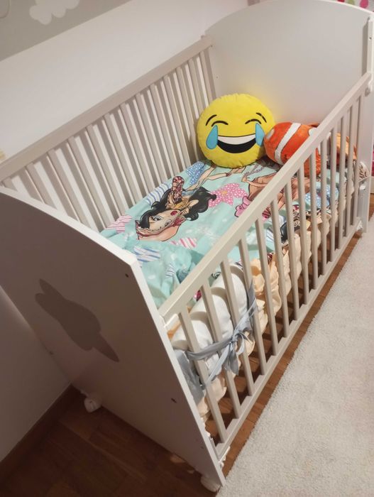 Berço grades bebé c/ colchão