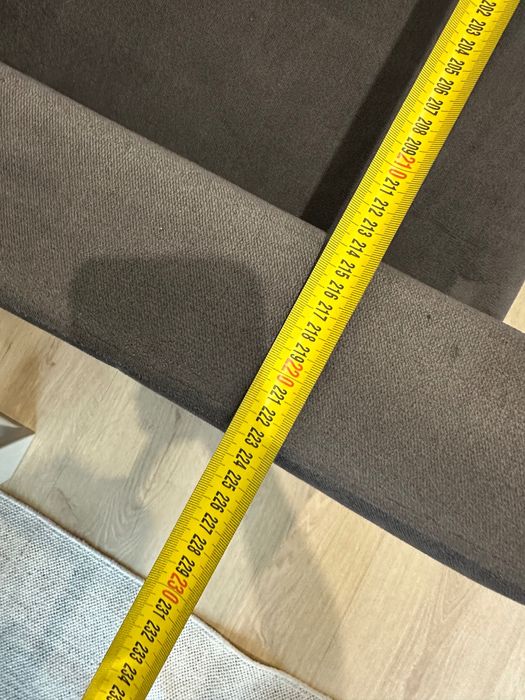 Kanapa szara z funkcją spania, pojemnik