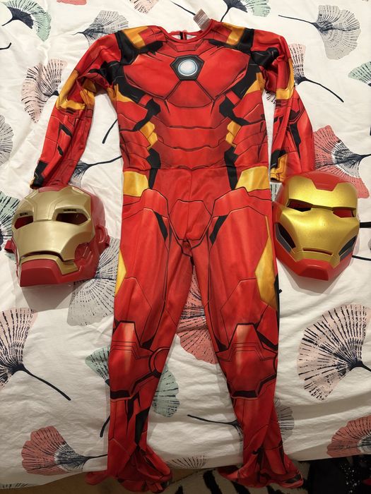 Fato halloween/carnaval homem de ferro 5/6 anos