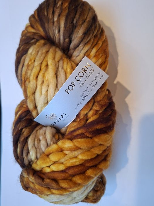 Wełna PopCorn/2 motki /bursztynowy