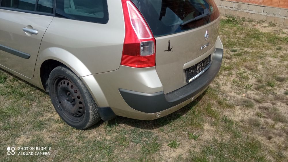 Renault Megane klapa tył zderzak