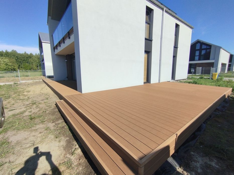 Taras, Zadaszenie,Pergola, Taras z deski kompozytowej,Altana