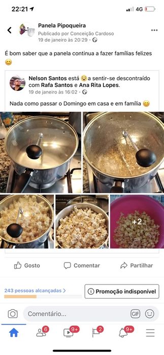 Panela pipoqueira  - 4,8 litros- Pipocas