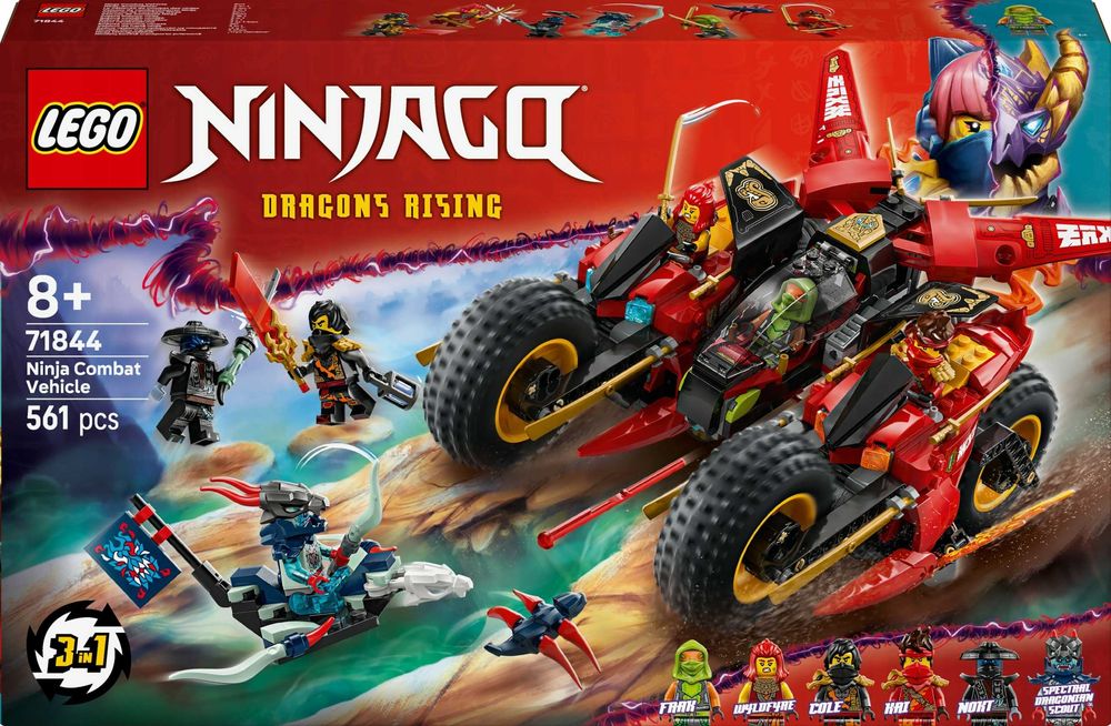 Nowe Klocki LEGO NINJAGO 71844 Pojazd bojowy ninja - Sklep!