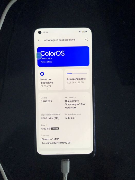 Telemovel OPPO A74