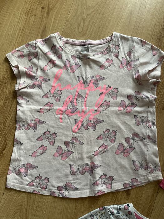 Zestaw bluzek 134 dla dziewczynki bluzka z krotkim rekawem