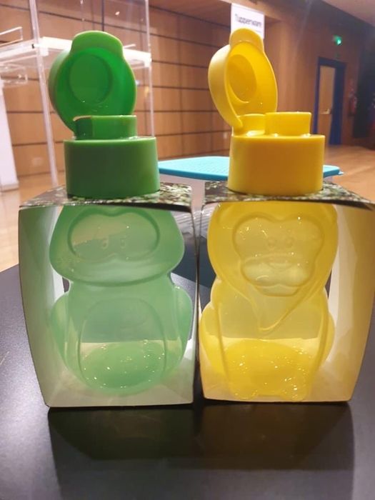 Ecogarrafas crianças tupperware