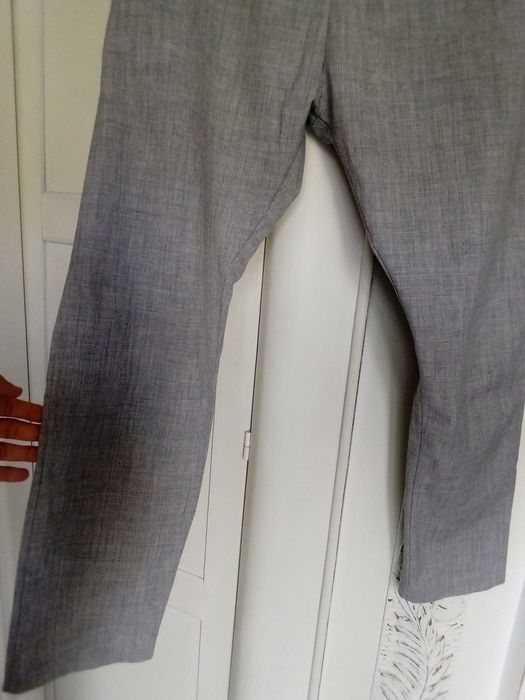 Świetne spodnie casualowe codzienne damskie letnie luźne 38 M