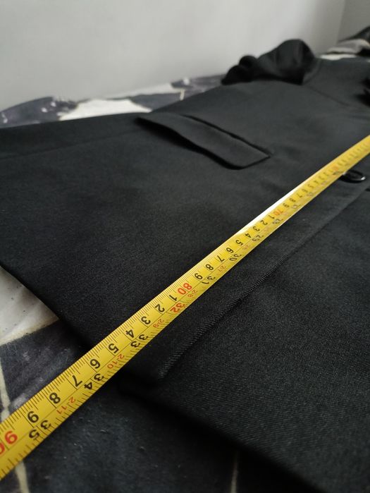 Męski płaszcz / marynarka INTERMARK– czarny, elegancki, klasyczny krój