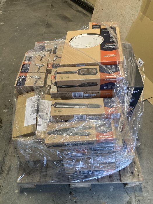 Palety Zwroty AGD Elektronika Kat A B GRUNDIG Pełna Specyfikacja 46szt