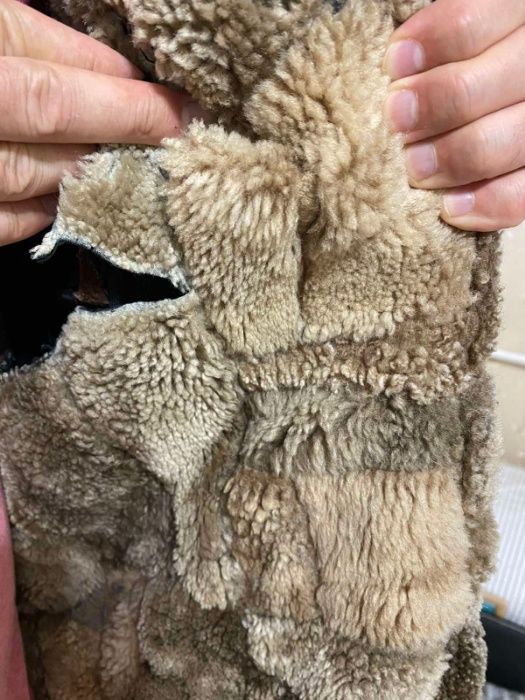 Куртка кожаная мужская с меховой подстёжкой р46