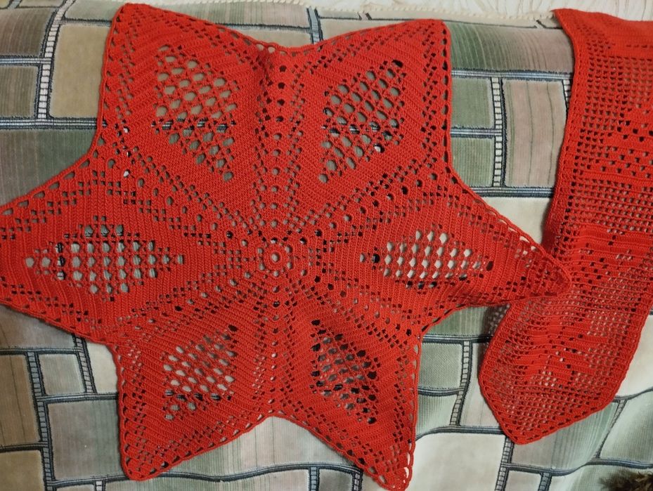 Серветка "Різдвяна зірка" с доріжкою