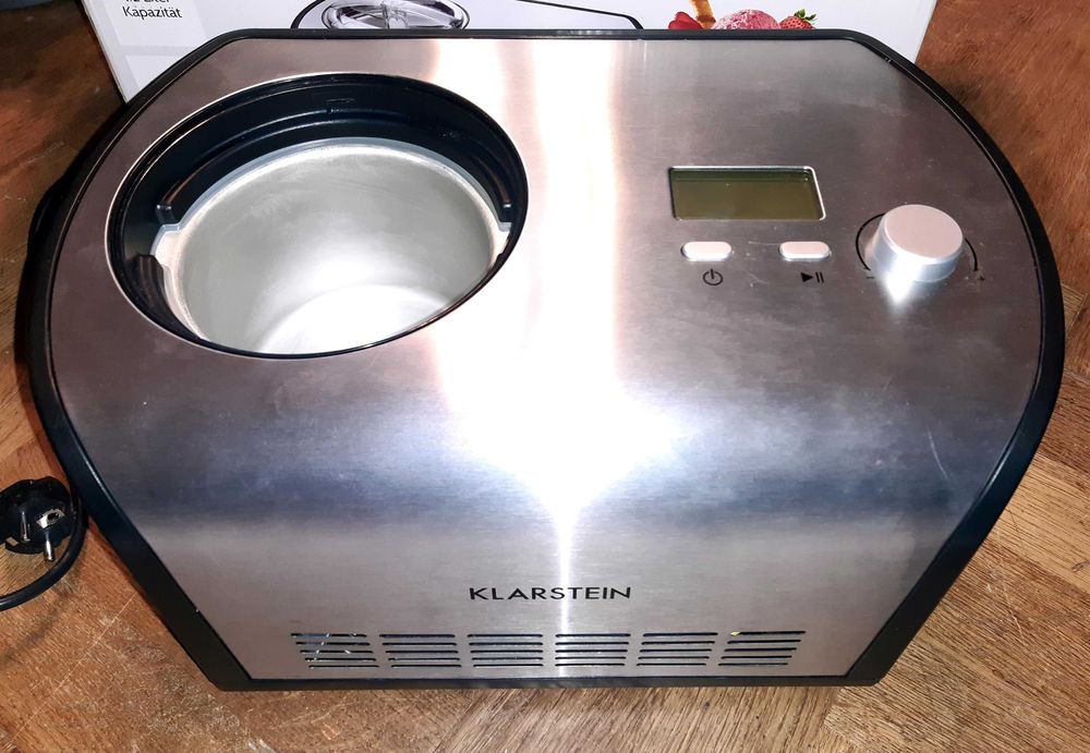 Klarstein maszyna do Lodów z Kompresorem Srebrna 1.2L 135W