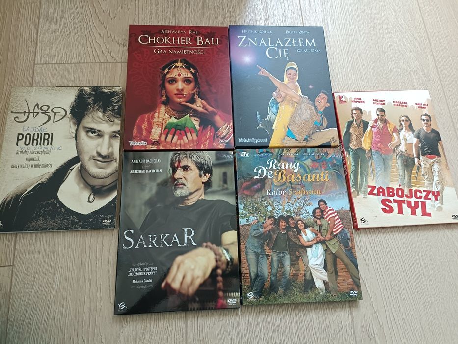 Sarkar, Zabójczy Styl, Pokiri , Zestaw 6 filmów Dvd,