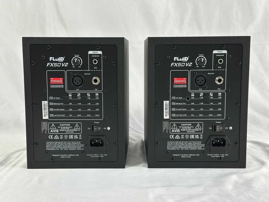 Para głośników aktywnych Fluid Audio FX50 V2 – Monitory studyjne 5″