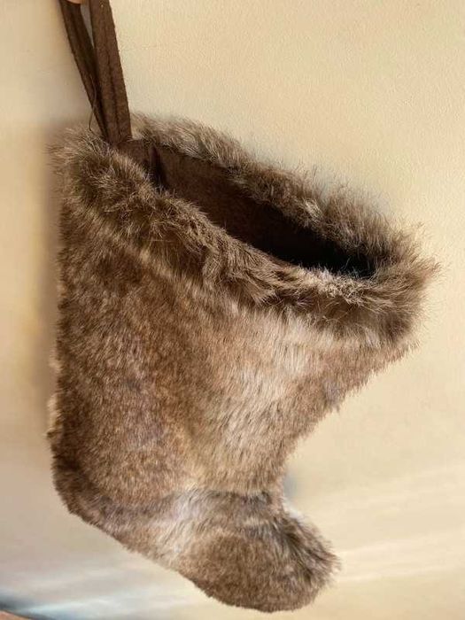 Bota de Natal de Pêlo para Pendurar