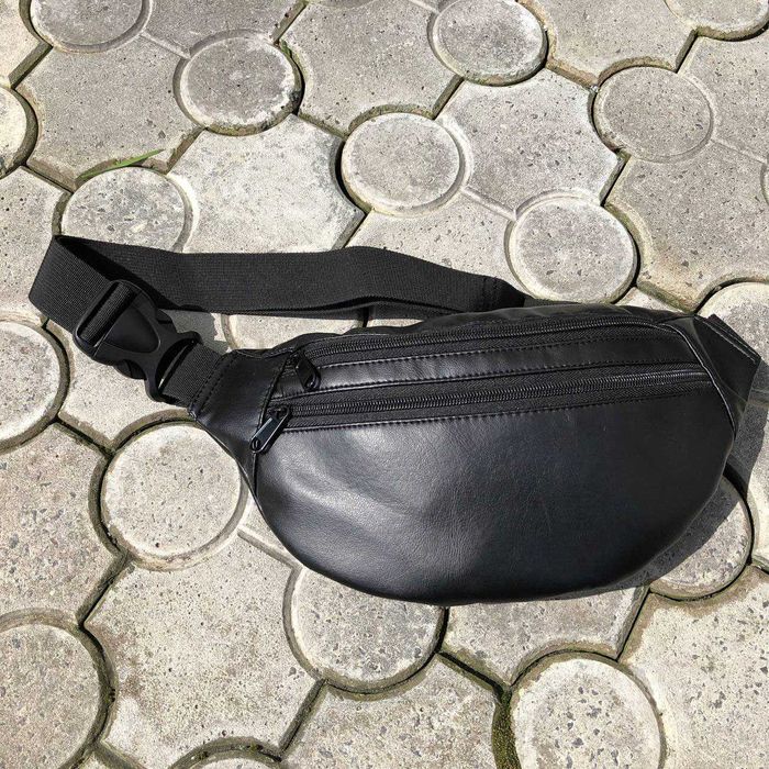 Сумка на пояс з еко-шкіри, сумка через плече Бананка чоловіча, жіноча