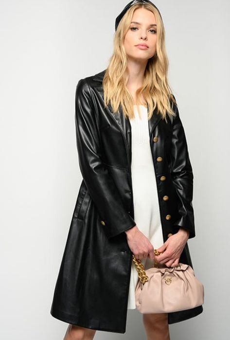 Płaszcz ekoskora pinko IT 44/M/L