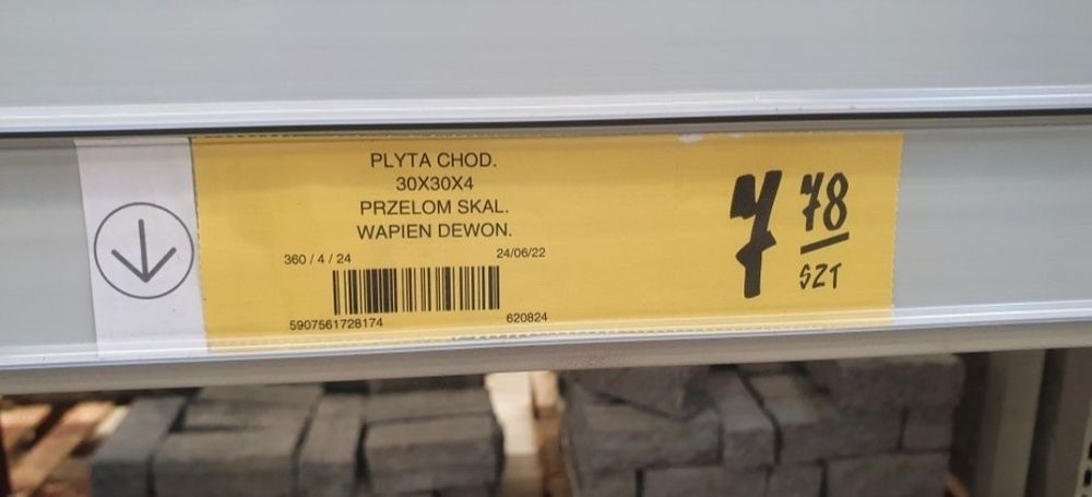 Płytki chodnikowe deska