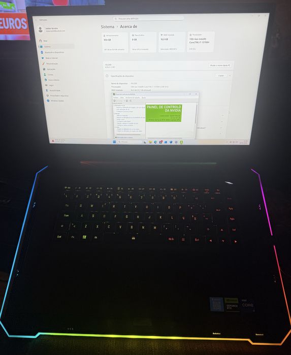 Portátil Gaming  / RTX / I7 / Fatura e Garantia