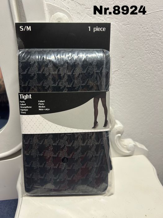 Rajstopy damskie – wzór geometryczny | Rozmiar S/M | Nowe nr.8924