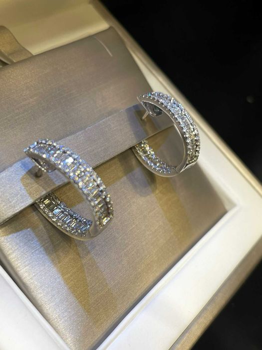 Kolczyki Infinity 3.30 CT VVS FG 750 bagiety