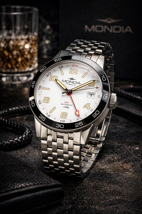Mondia Heritage 1946 GMT Automatic – męski zegarek premium