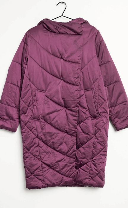 Kurtka zimowa Asos rozm. 40 | Śliwkowa, błyszcząca