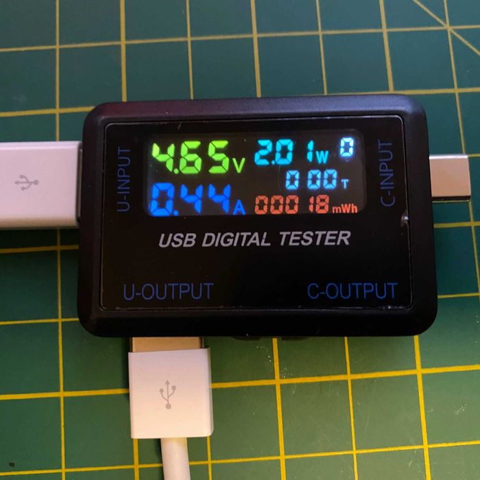 Универсальный ЮСБ тестер PowerCheck 10-in-1 USB – тестер с IPS-дисплеем