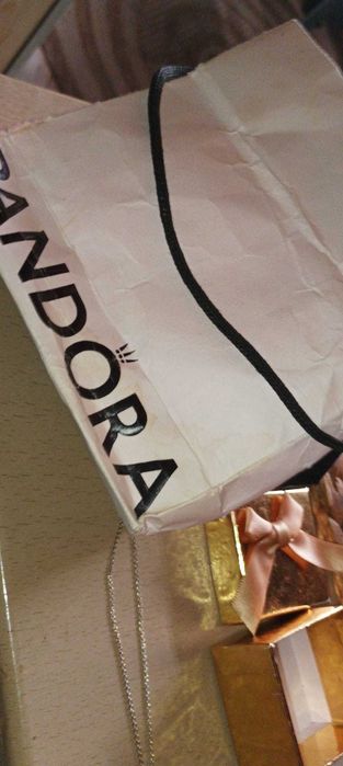 Pandora serce naszyjnik srebrny próba 925 stan idealny