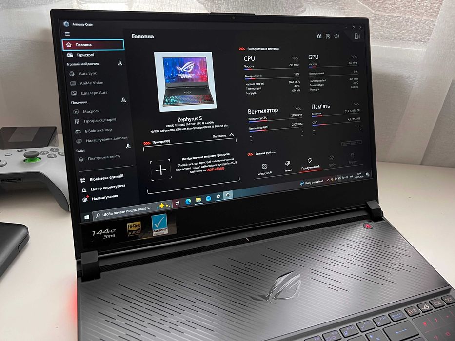 RTX 8гб! Игровой ноутбук Asus ROG Zephyrus G15 (RTX 2080, 2070, 4050)