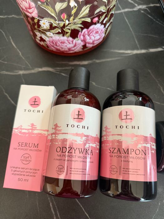 Szampon odżywka serum TOCHI naturalny nowy na porost włosów