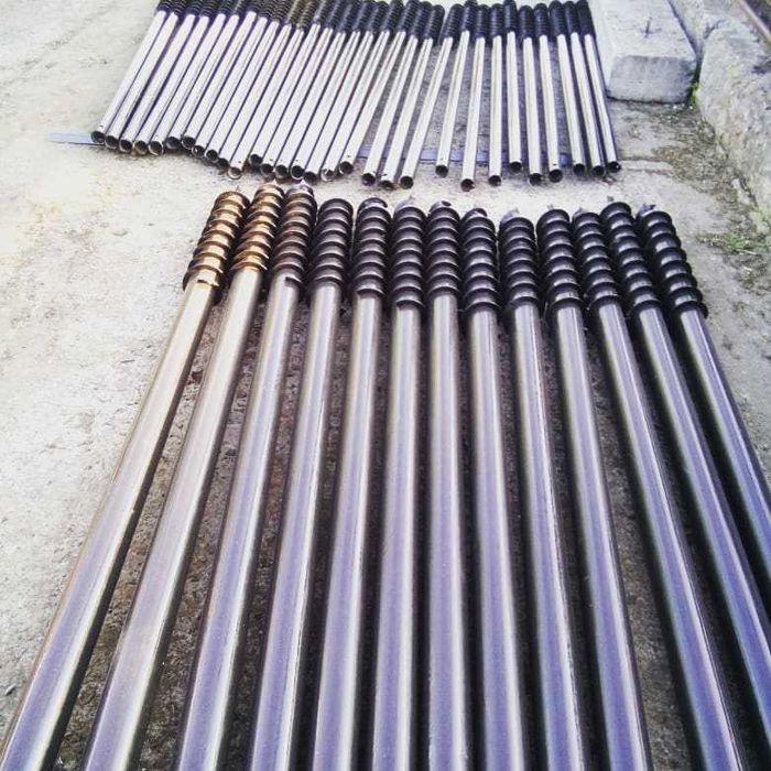 Свая винтовая, гвинтові палі, монтаж,  виробництво, геошуруп