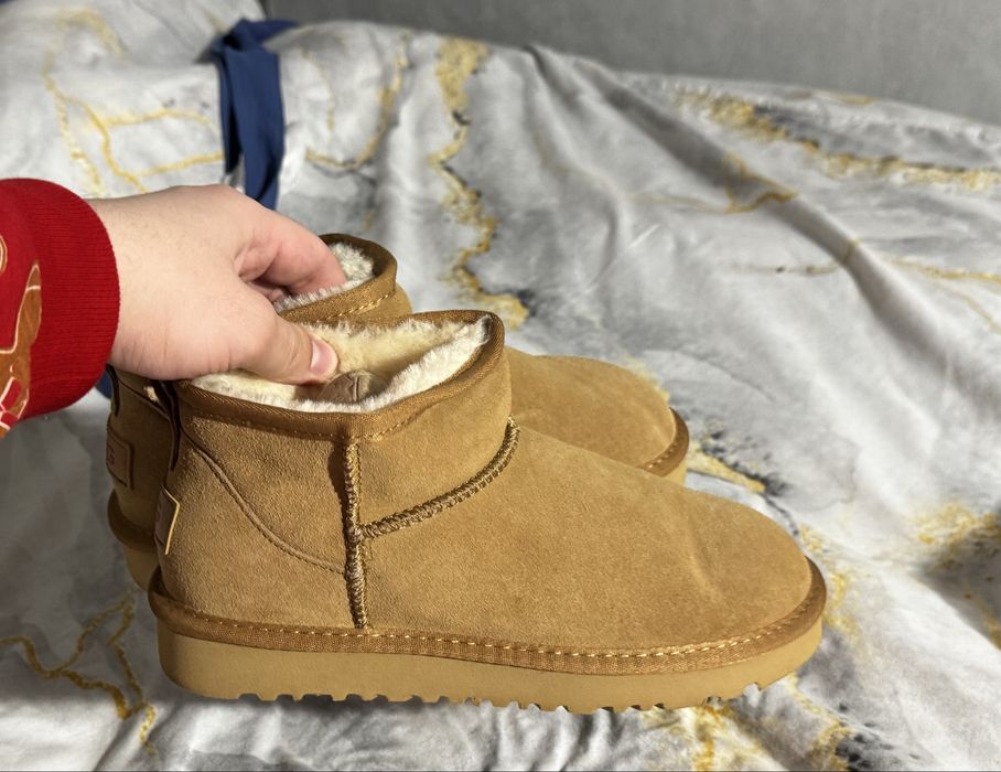 UGG Classic Ultra Mini в цвете Chestnut, коричневі уггі