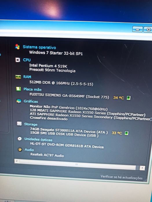 Torre computador Pentium 4