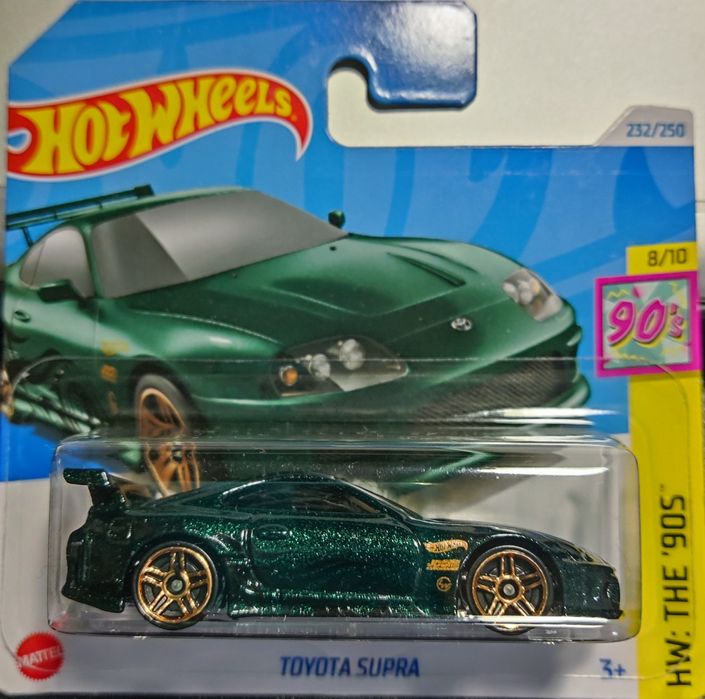 Hot Wheels Toyota Supra, metallic green
