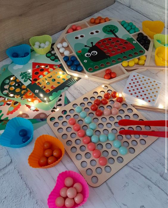 Деревʼяна гра «Мозаїка»