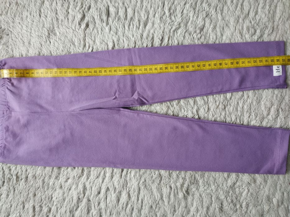 Nowe legginsy z falbankami/fioletowe/koronka/Helen/r.104