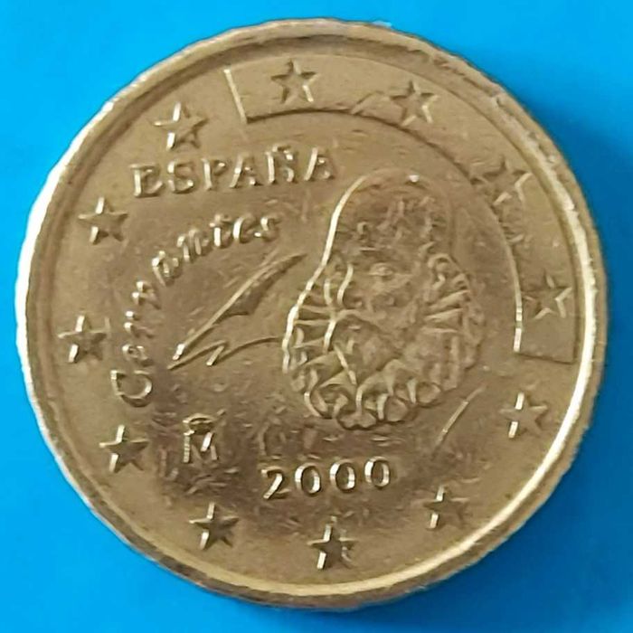10 Cêntimos de 2000 de Espanha, Cervantes