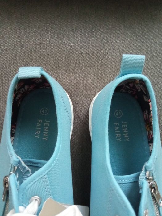 CCC niebieskie trampki, tenisówki Jenny Fairy z suwakiem w rozmiarze 4